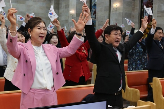 “다시는 종의 멍에를 매지 말라”… 한기부, 3.1절 107주년 구국기도회 개최